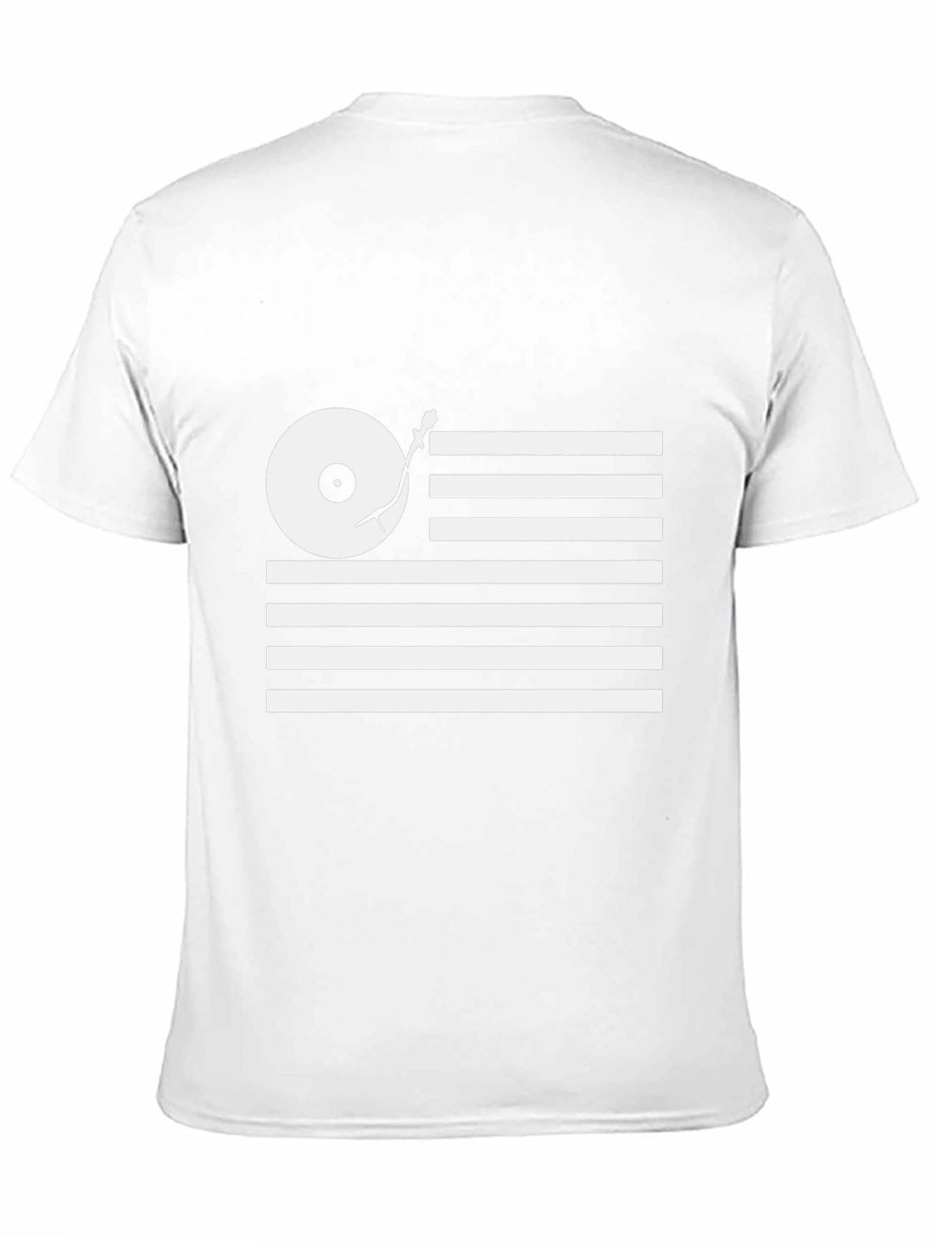 DJ Turntable USA Flag Graphic Tee