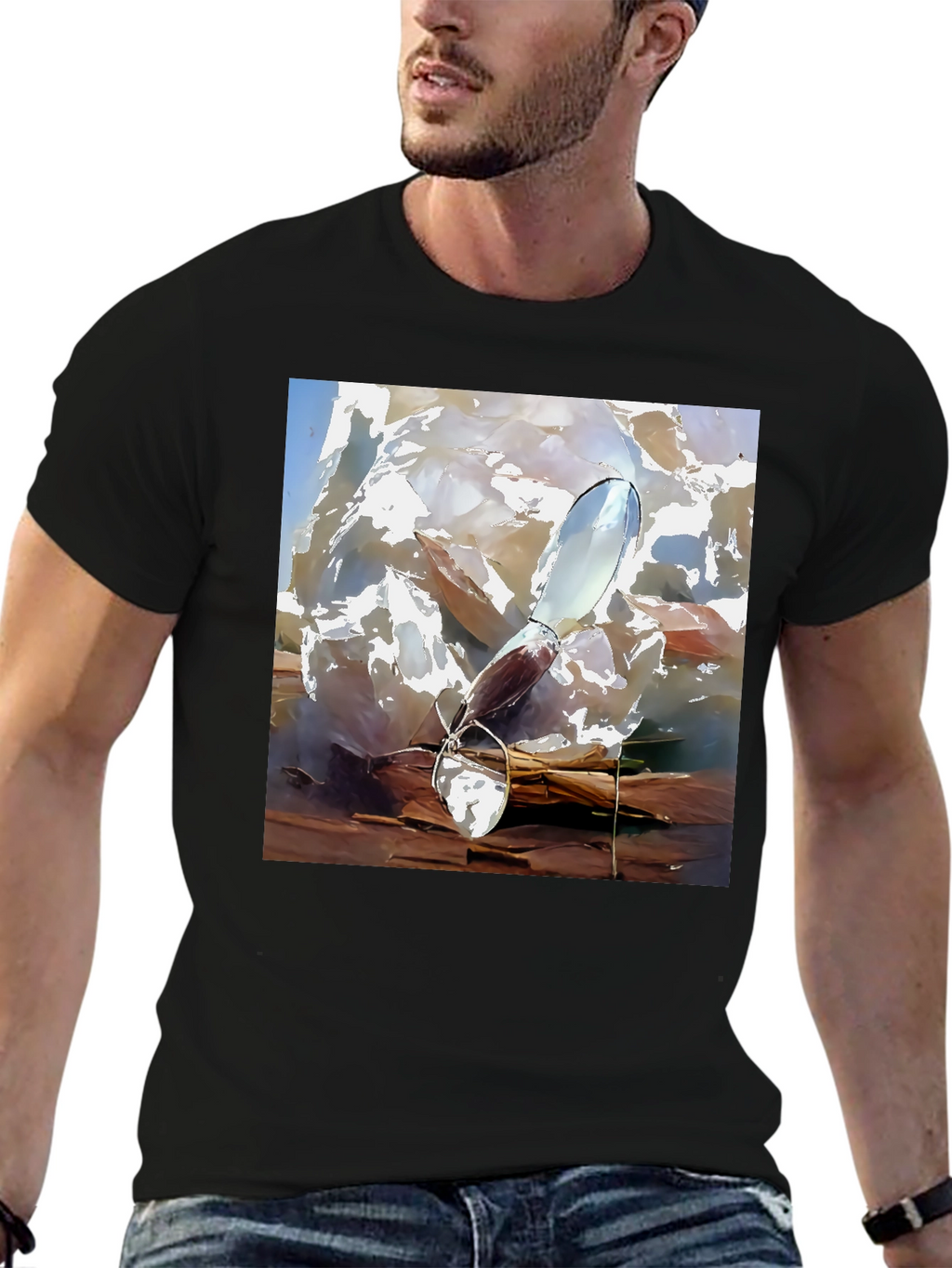Abstract Art Graphic Tee - Modern Casual Wear
