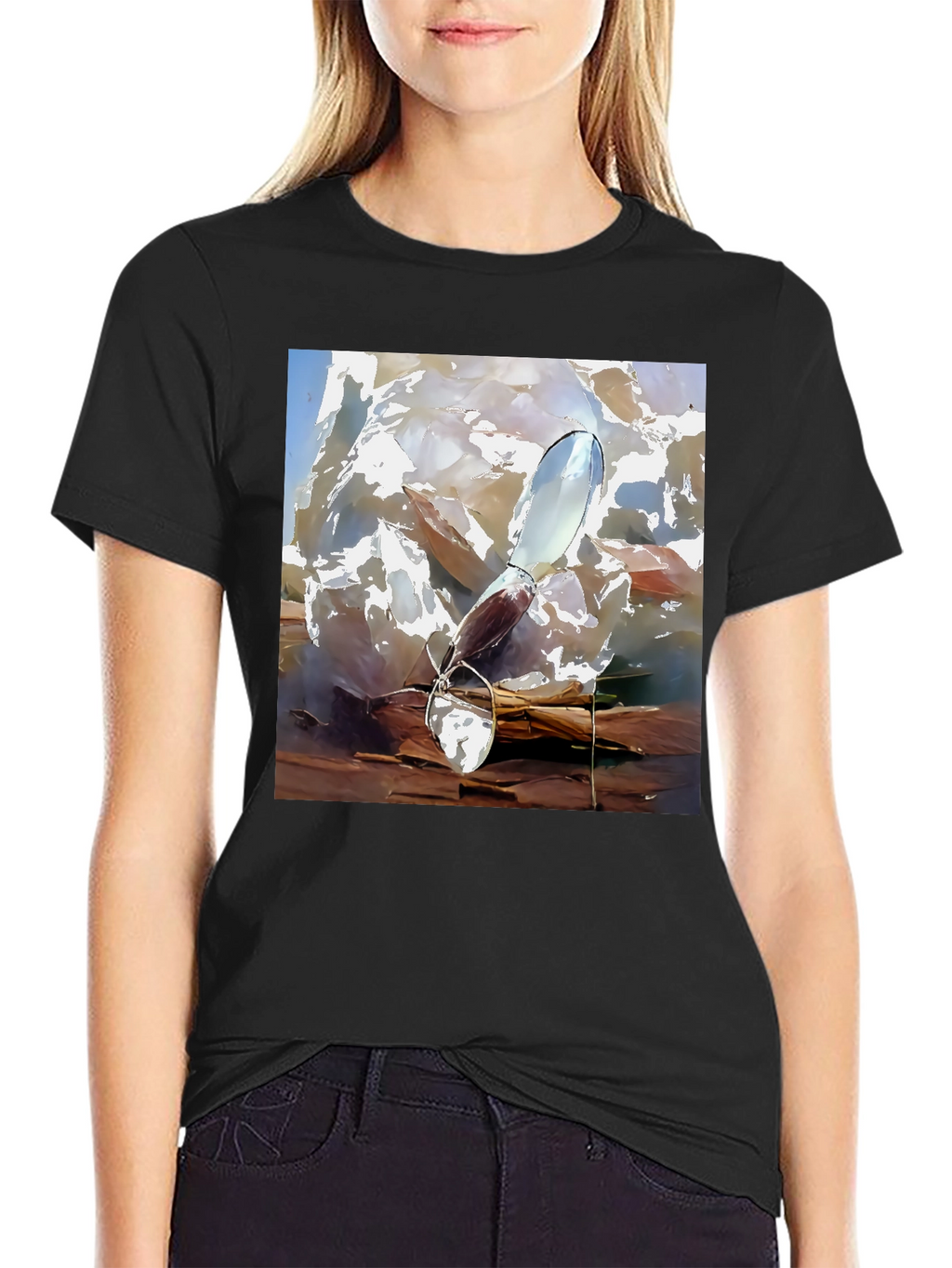 Abstract Art Graphic Tee - Modern Casual Wear