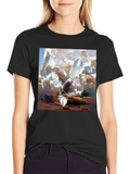 Abstract Art Graphic Tee - Modern Casual Wear