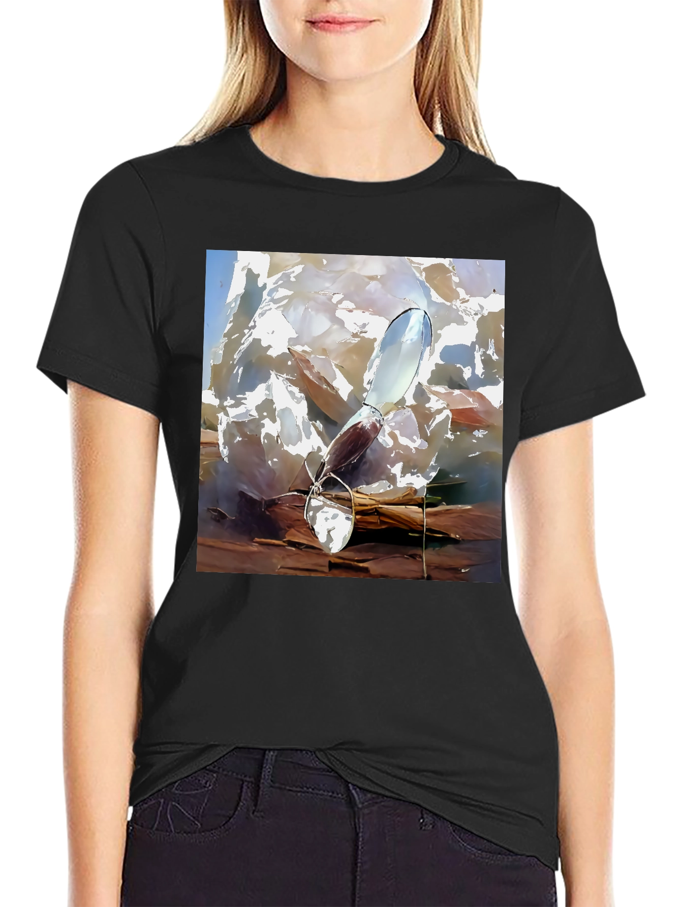 Abstract Art Graphic Tee - Modern Casual Wear