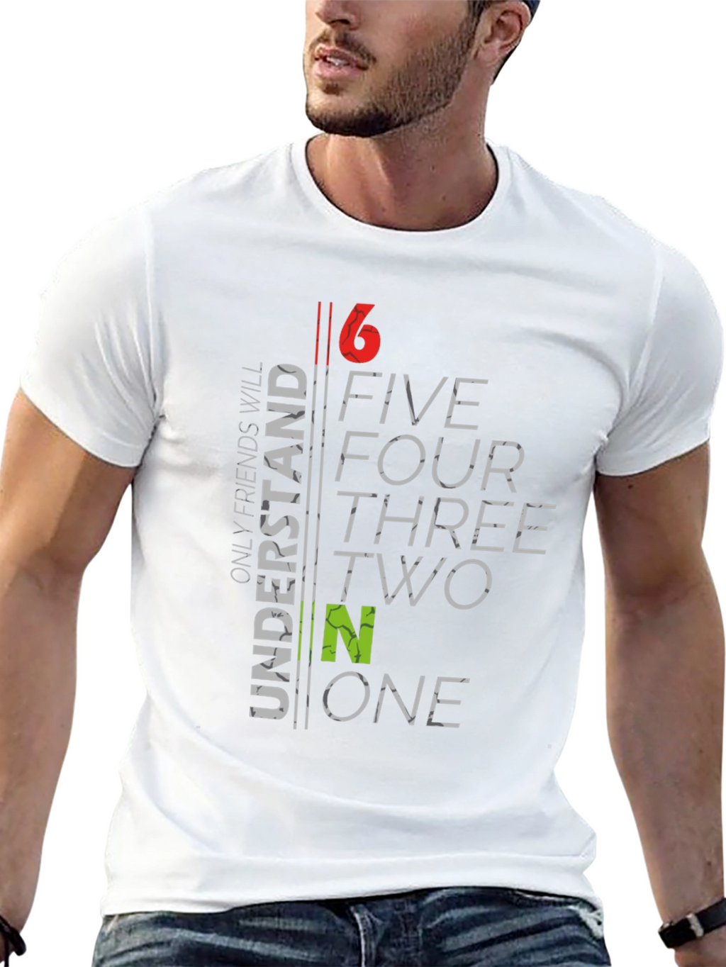 6 to 1 Funny Graphic T-Shirt