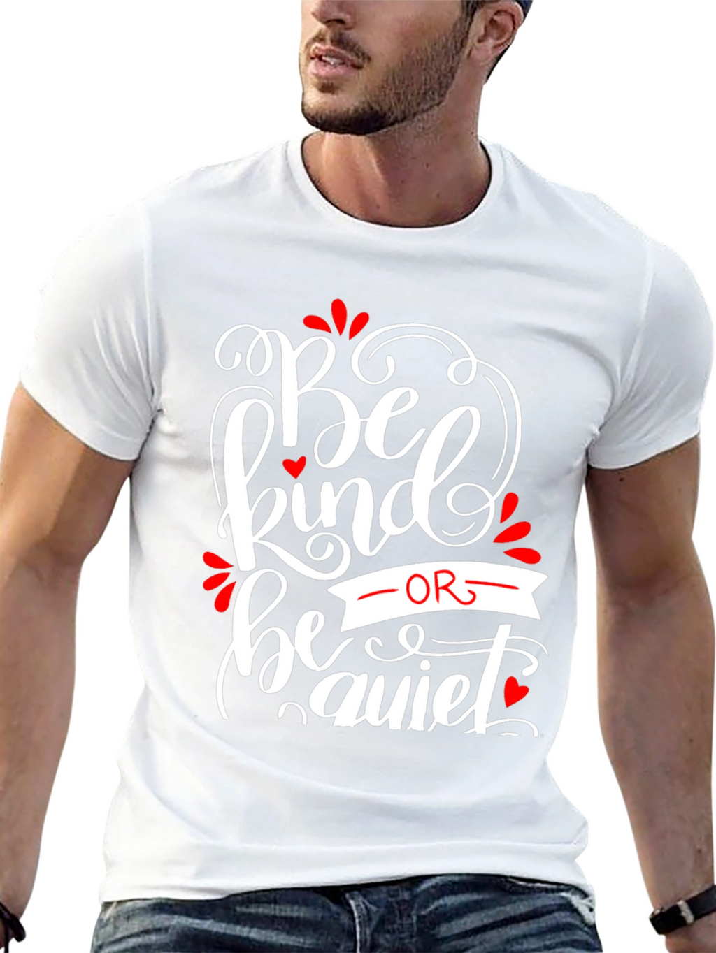 Be Kind Or Be Quiet Black Graphic Tee