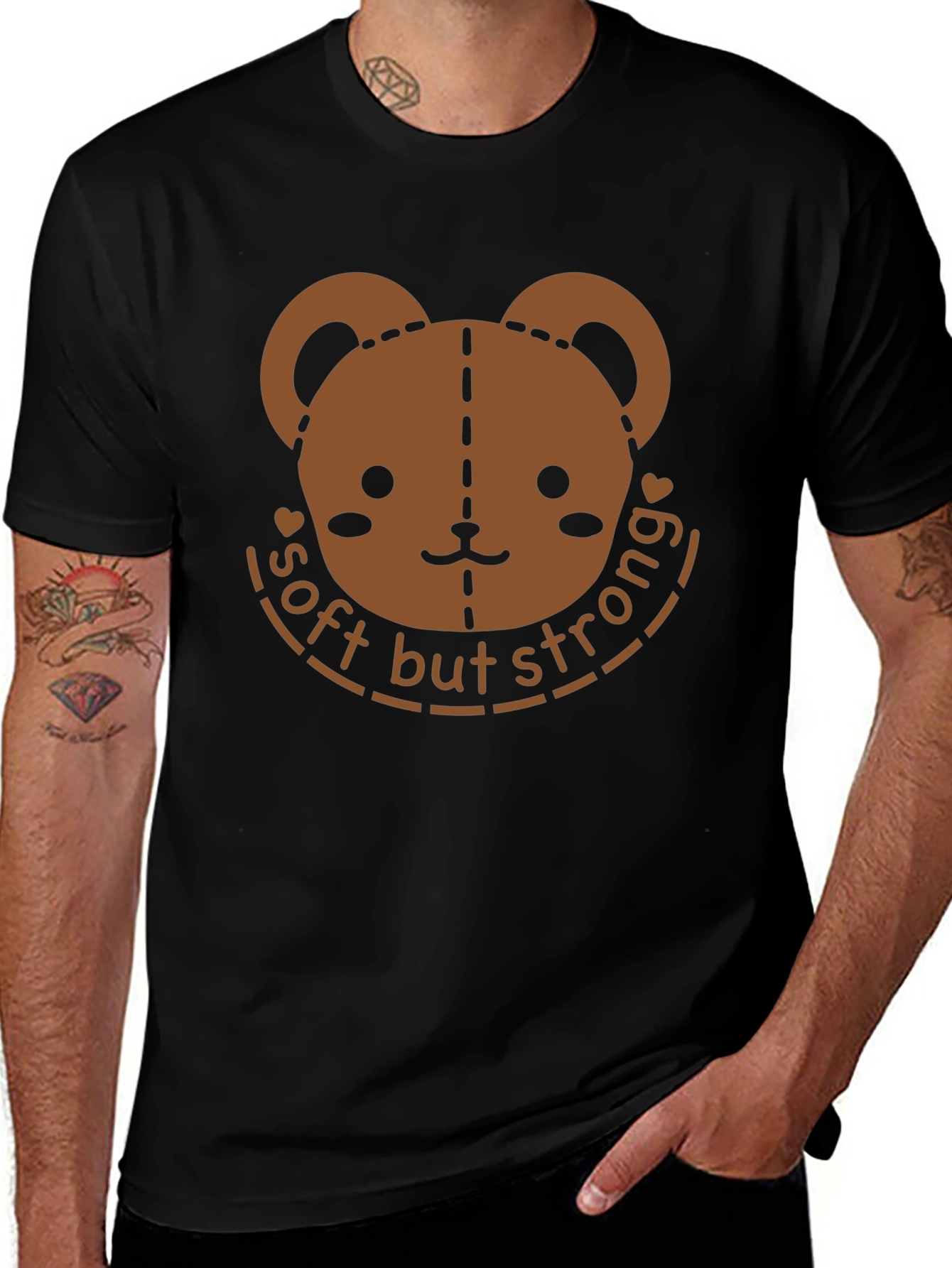 Soft But Strong Bear Graphic T-Shirt