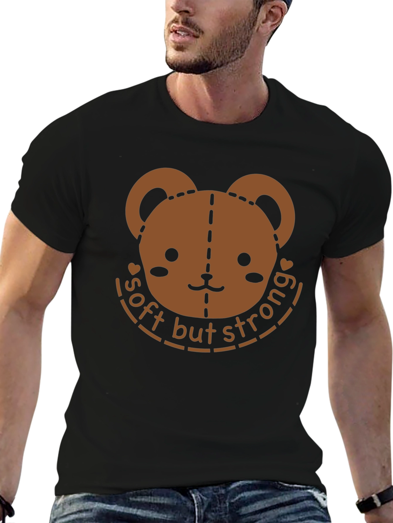 Soft But Strong Bear Graphic T-Shirt