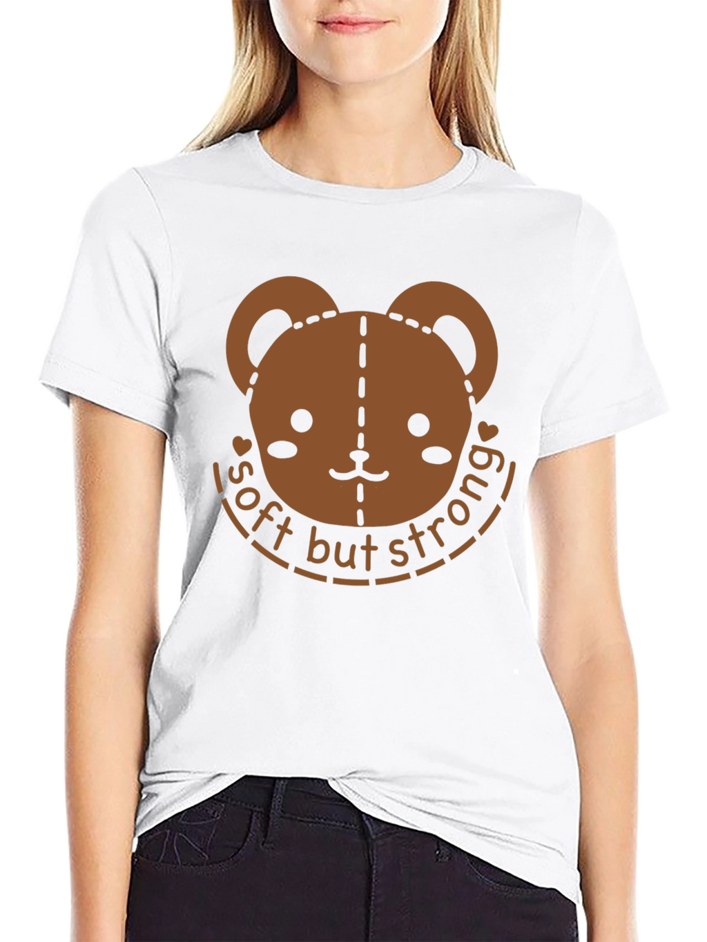 Soft But Strong Bear Graphic T-Shirt