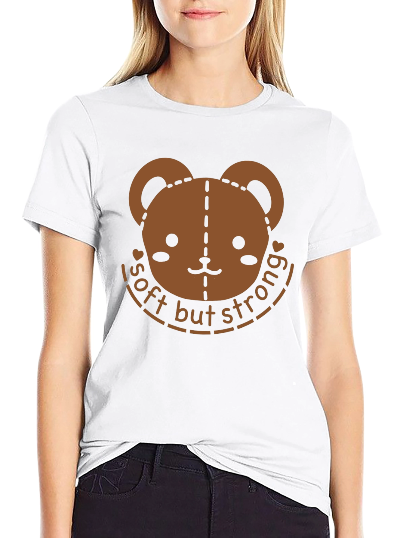 Soft But Strong Bear Graphic T-Shirt