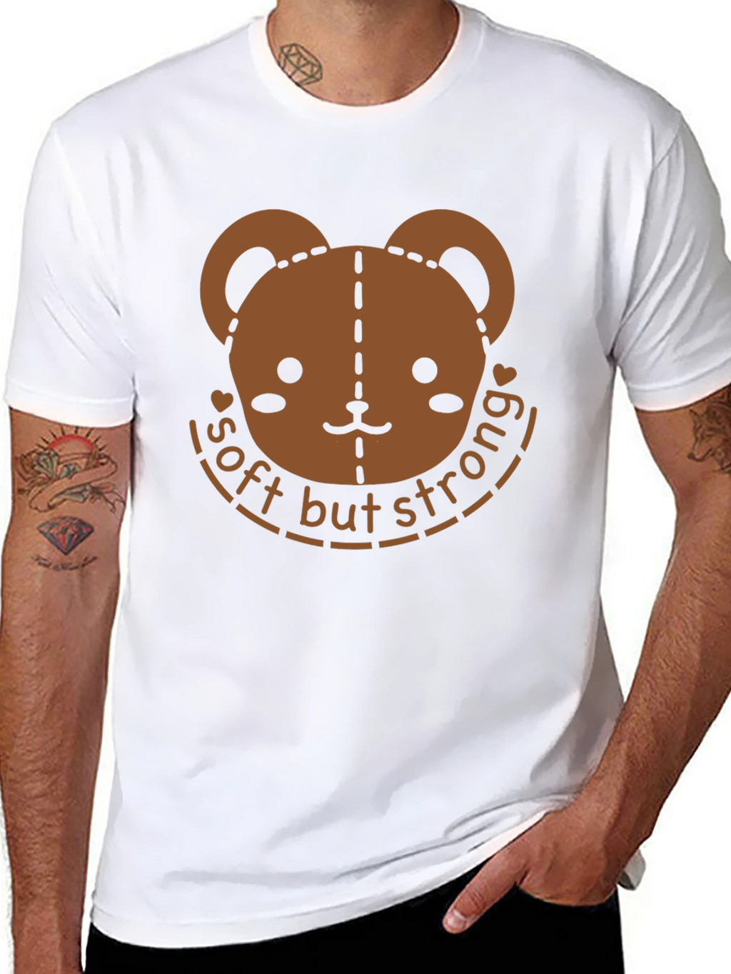 Soft But Strong Bear Graphic T-Shirt