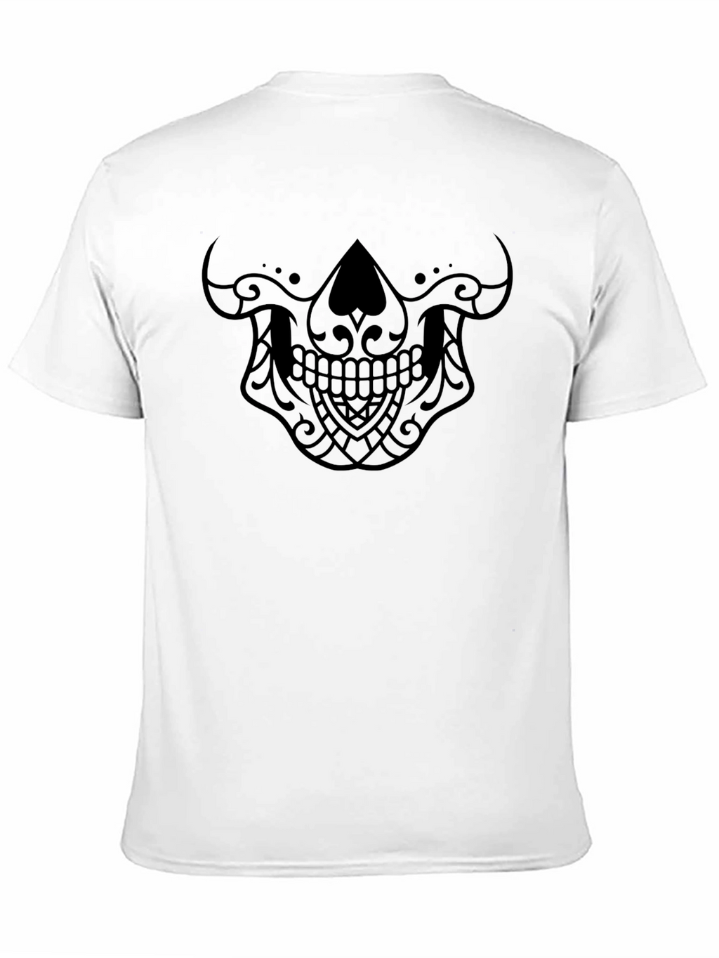 Sugar Skull Graphic Black T-Shirt - Mens Fashion