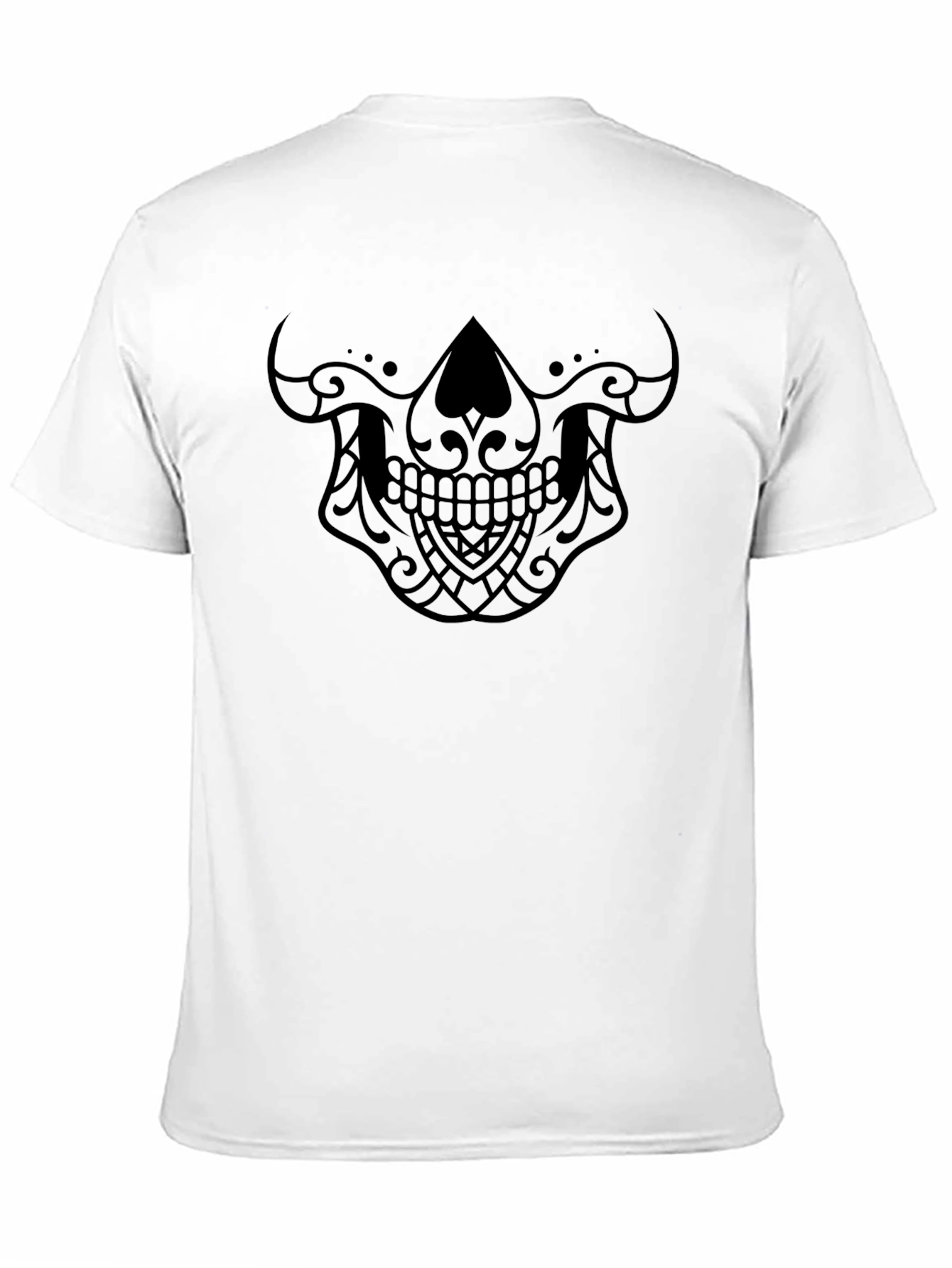 Sugar Skull Graphic Black T-Shirt - Mens Fashion