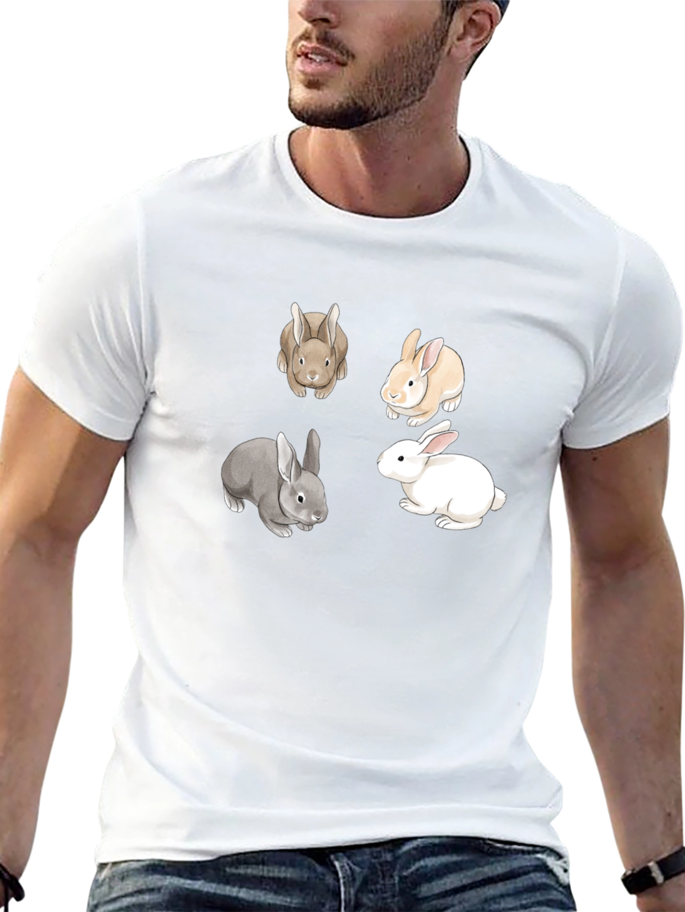 Rabbit Variety T-Shirt - Cute Bunny Tee