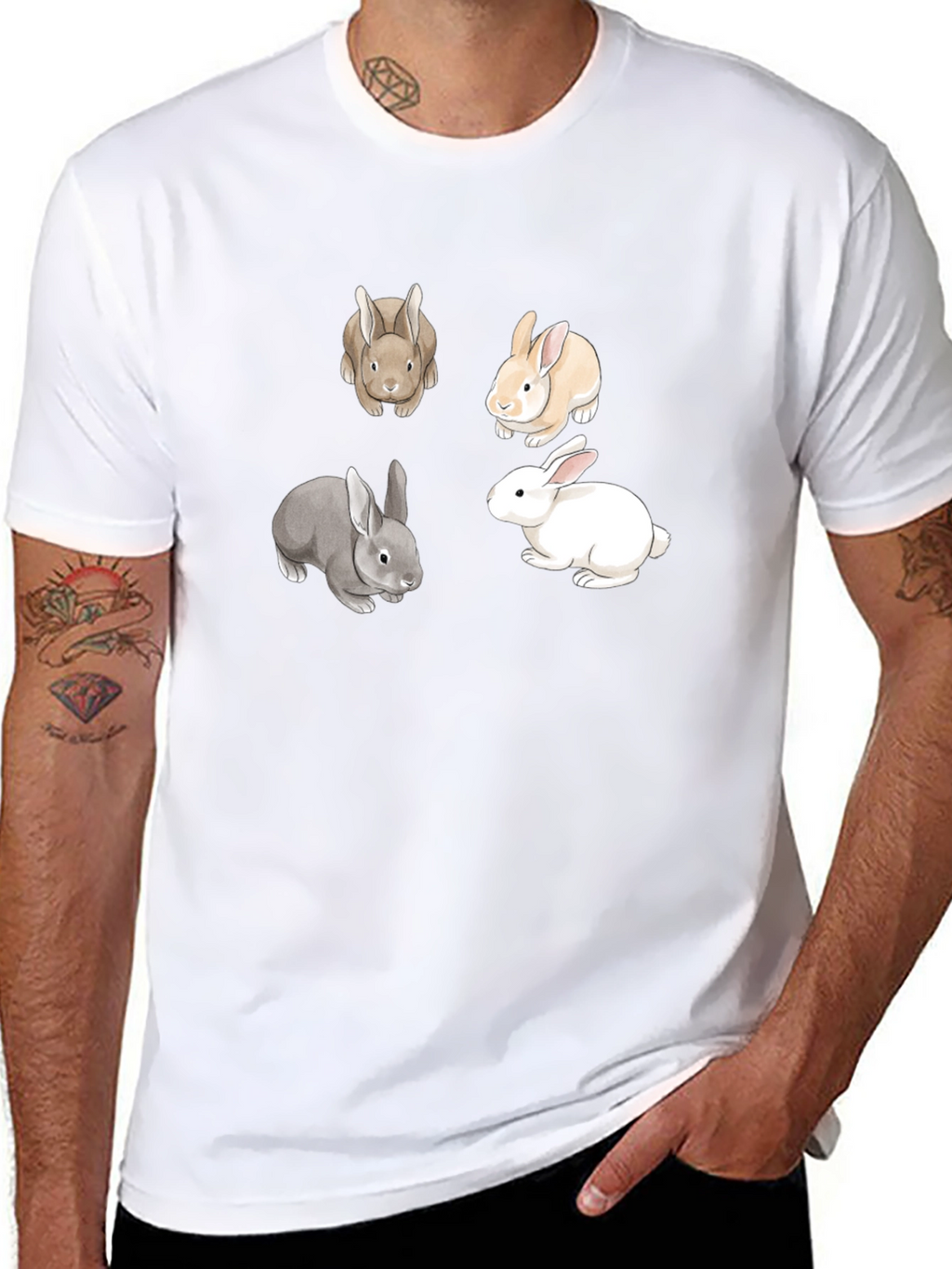 Rabbit Variety T-Shirt - Cute Bunny Tee