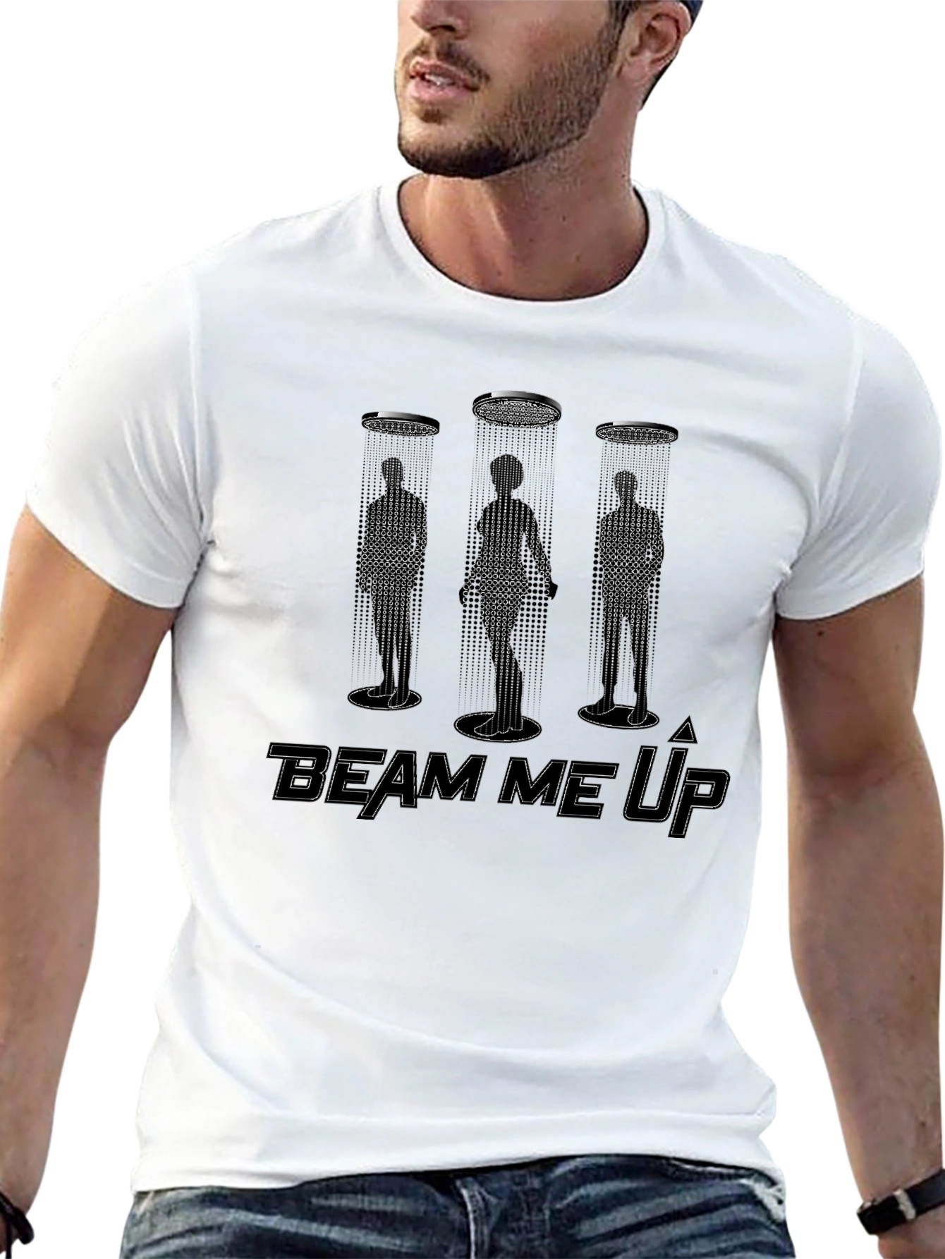 Beam Me Up T-Shirt - Sci-Fi Graphic Tee