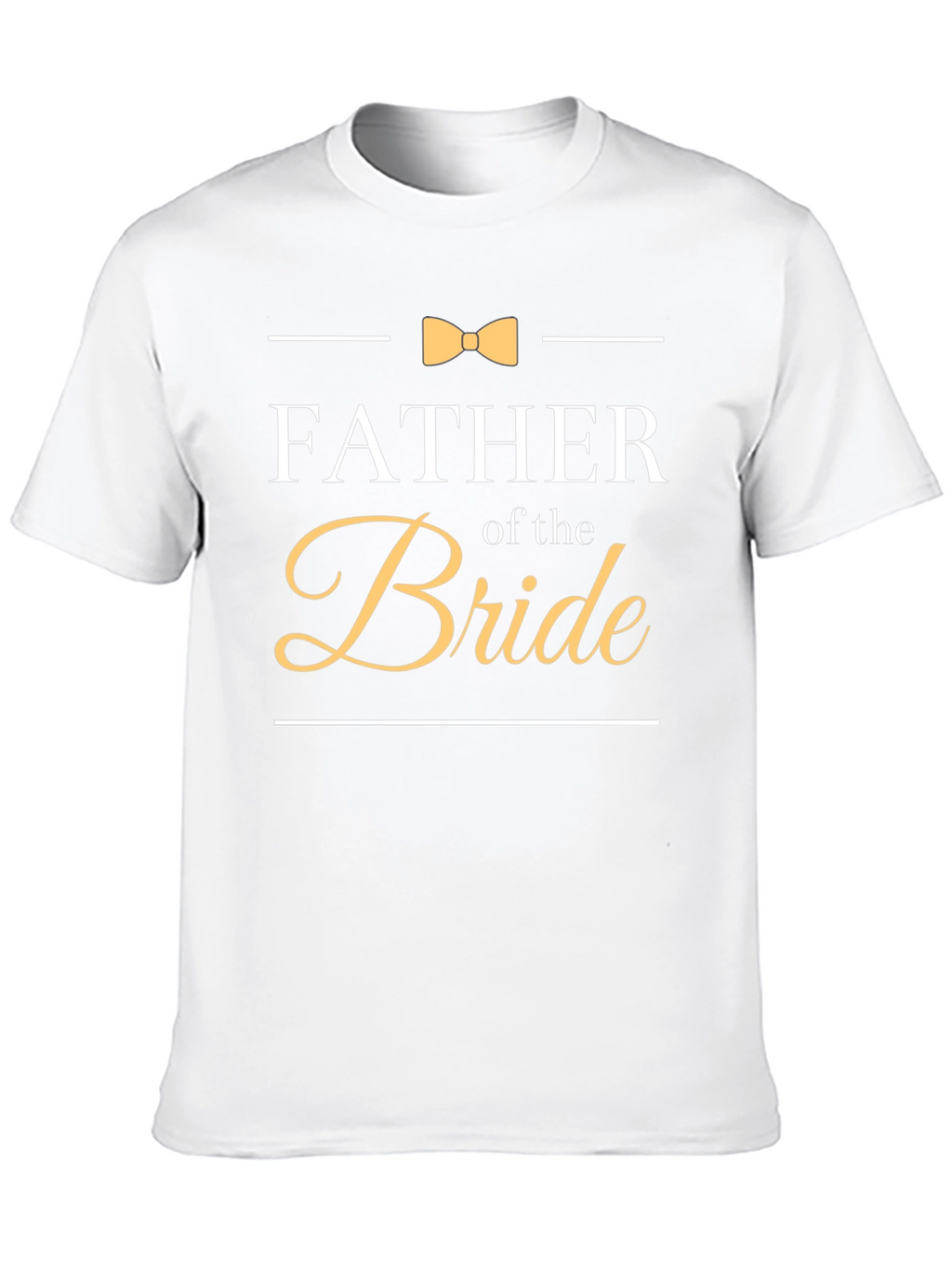 Father of the Bride T-Shirt Bowtie Wedding Tee