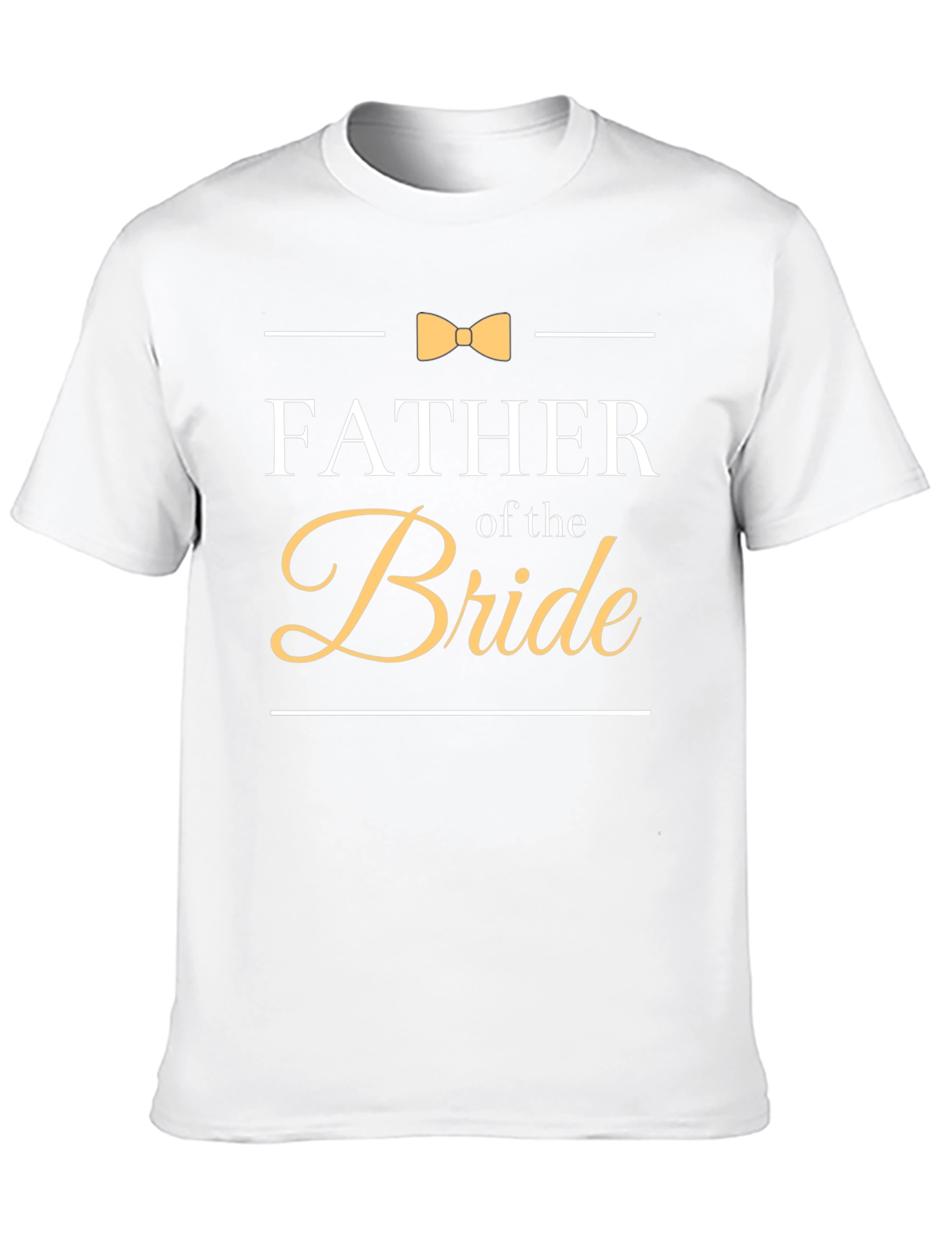 Father of the Bride T-Shirt Bowtie Wedding Tee