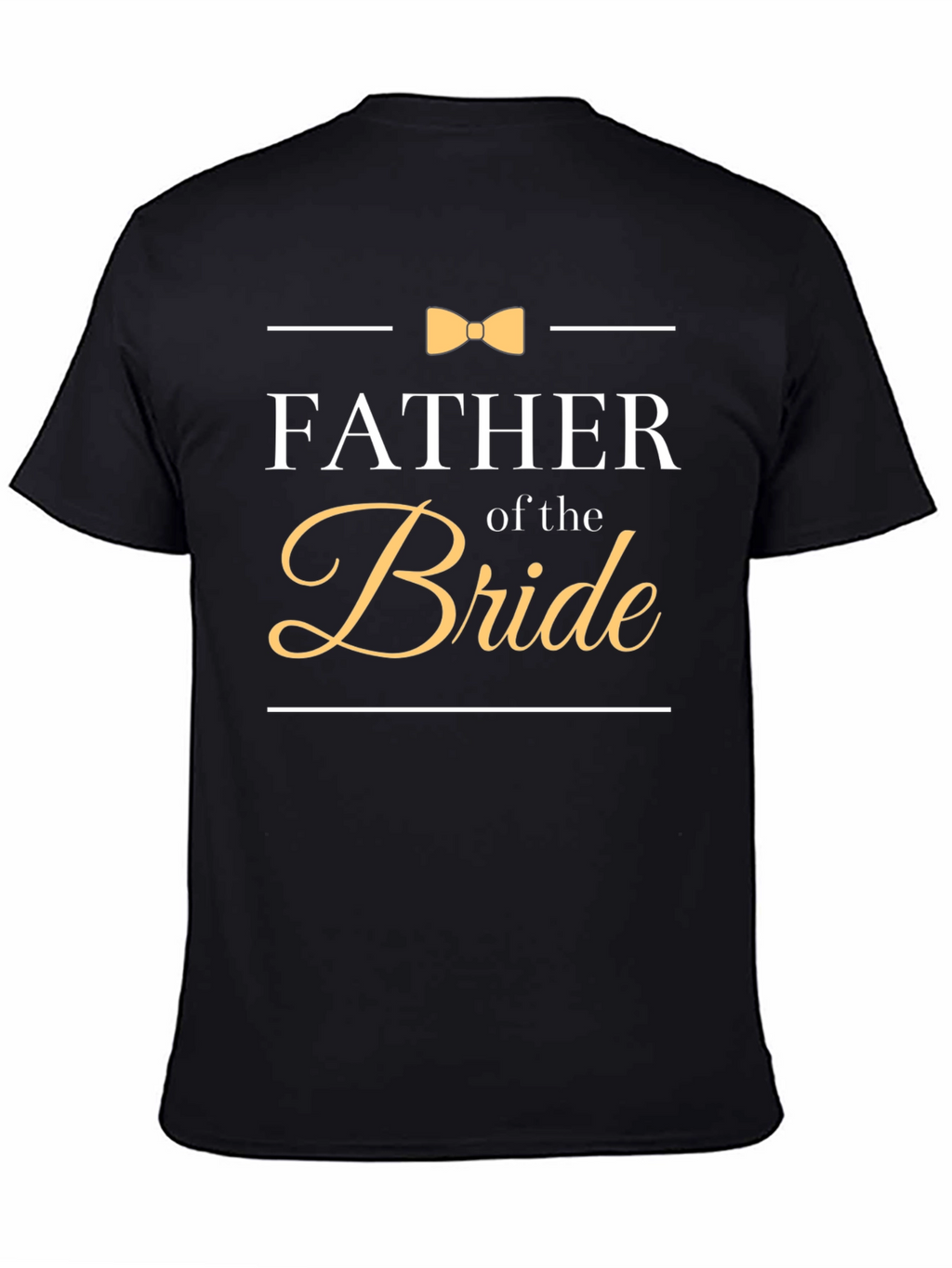 Father of the Bride T-Shirt Bowtie Wedding Tee