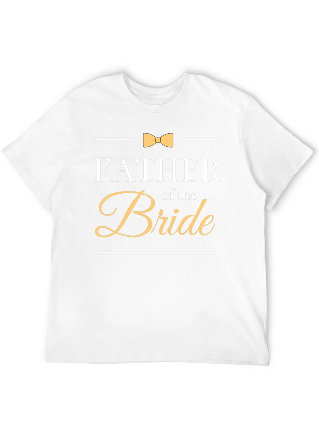 Father of the Bride T-Shirt Bowtie Wedding Tee