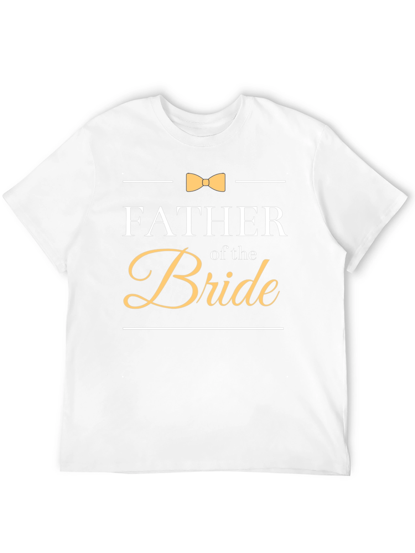 Father of the Bride T-Shirt Bowtie Wedding Tee