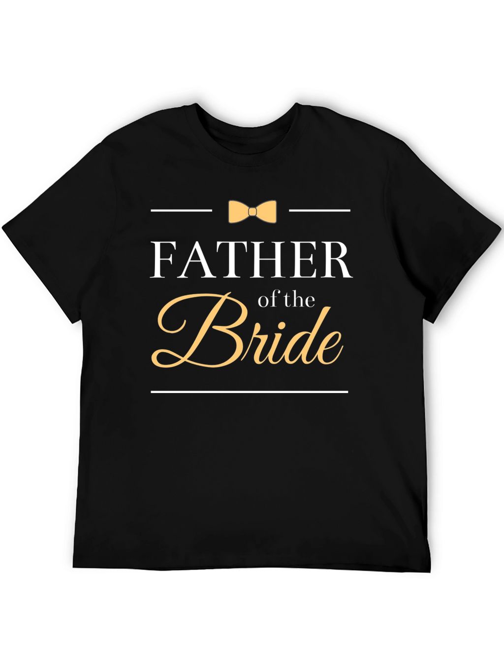 Father of the Bride T-Shirt Bowtie Wedding Tee