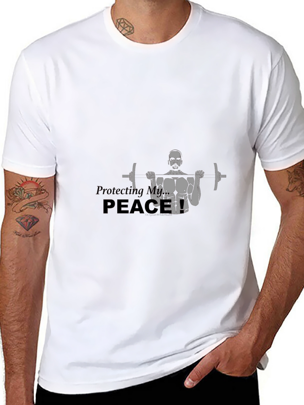 Protecting My Peace Black T-Shirt Gym Workout