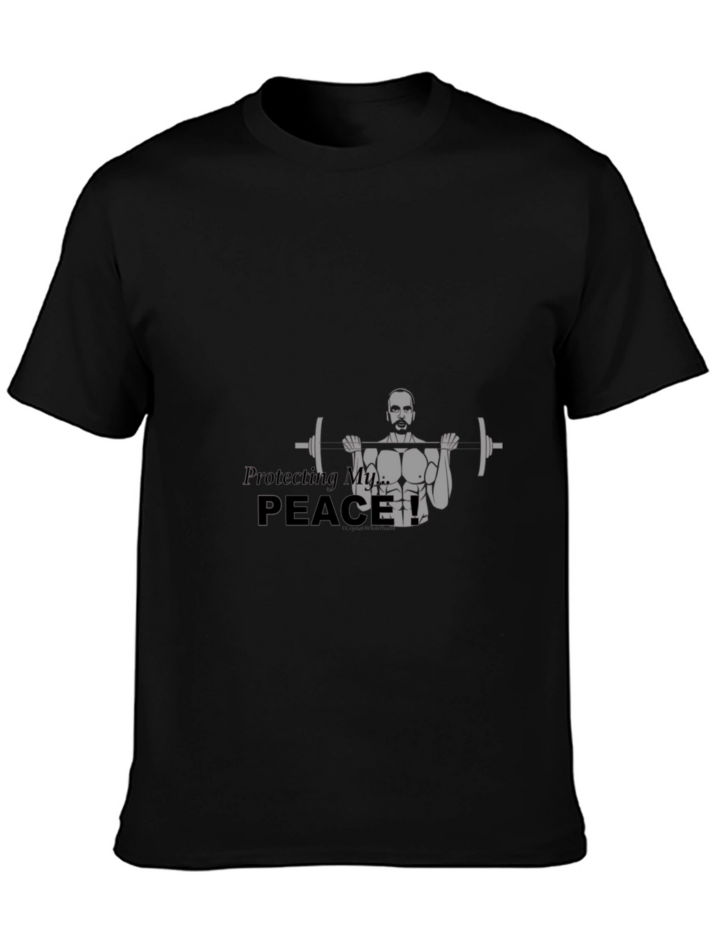 Protecting My Peace Black T-Shirt Gym Workout