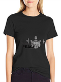 Protecting My Peace Black T-Shirt Gym Workout