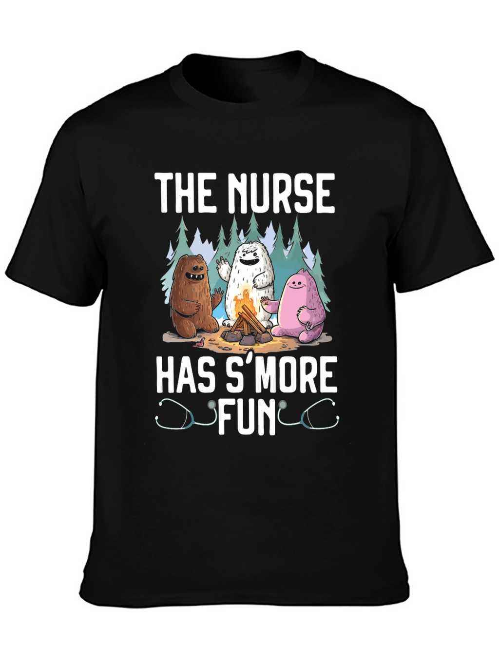 Nurse SMore Fun Black T-Shirt
