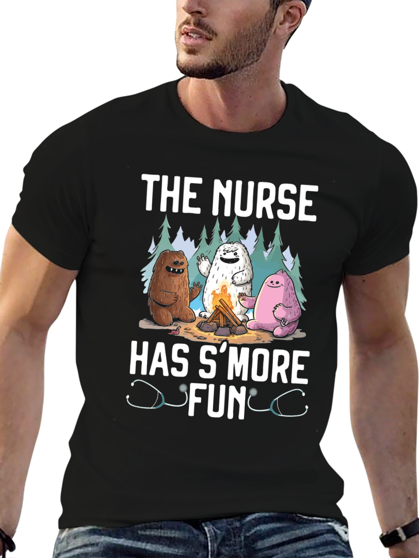 Nurse SMore Fun Black T-Shirt