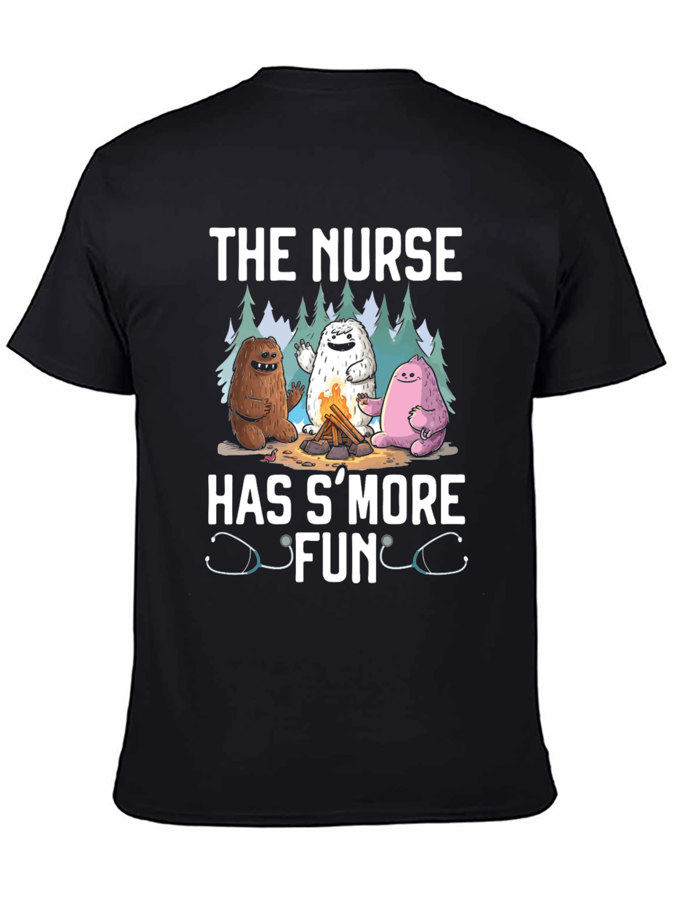 Nurse SMore Fun Black T-Shirt
