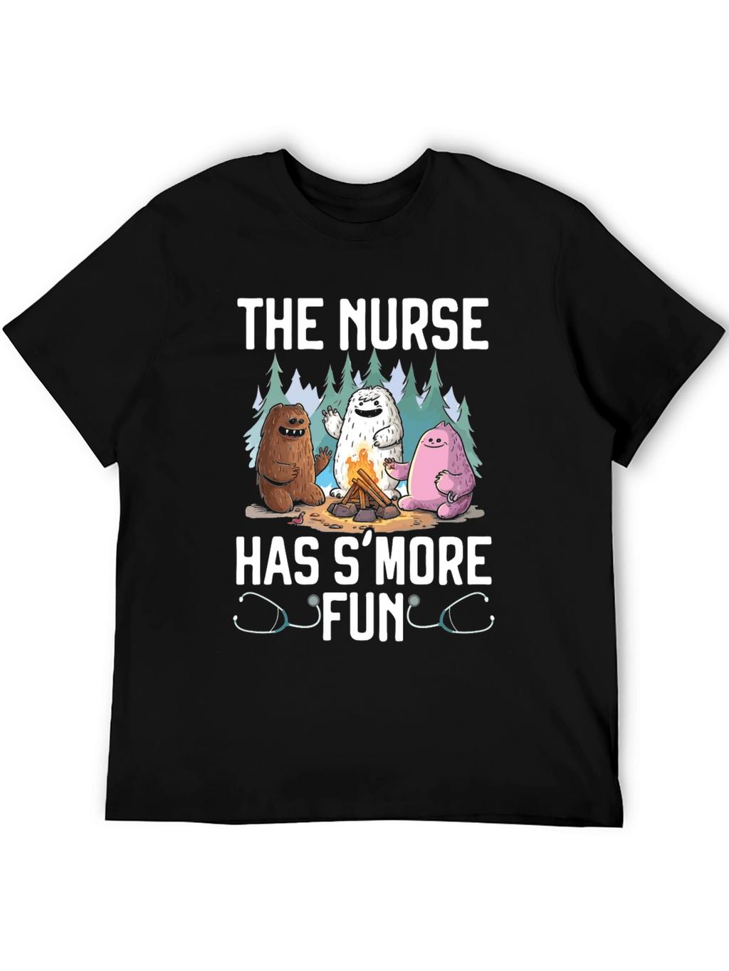 Nurse SMore Fun Black T-Shirt