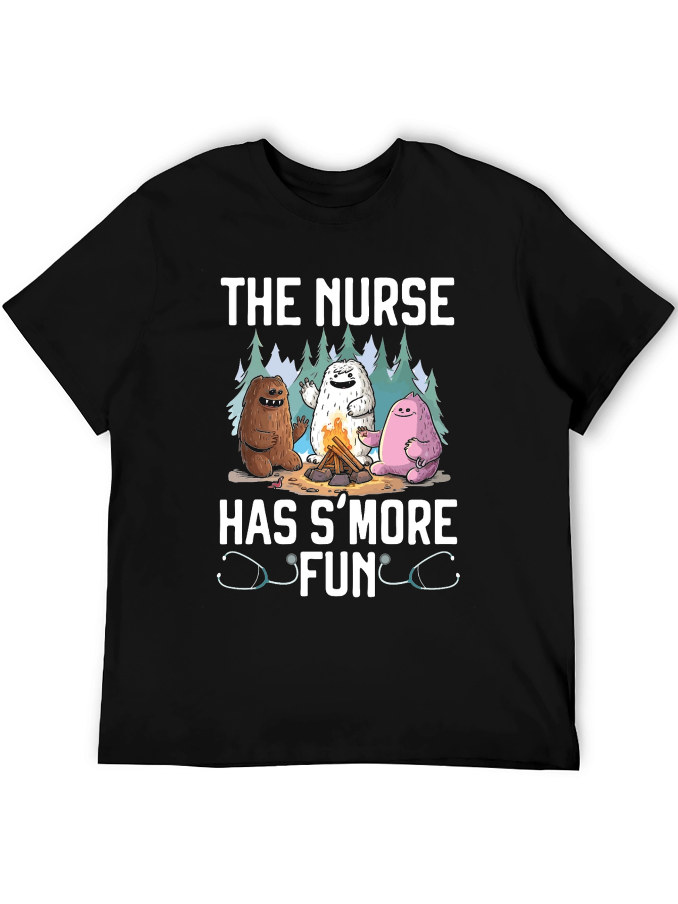 Nurse SMore Fun Black T-Shirt