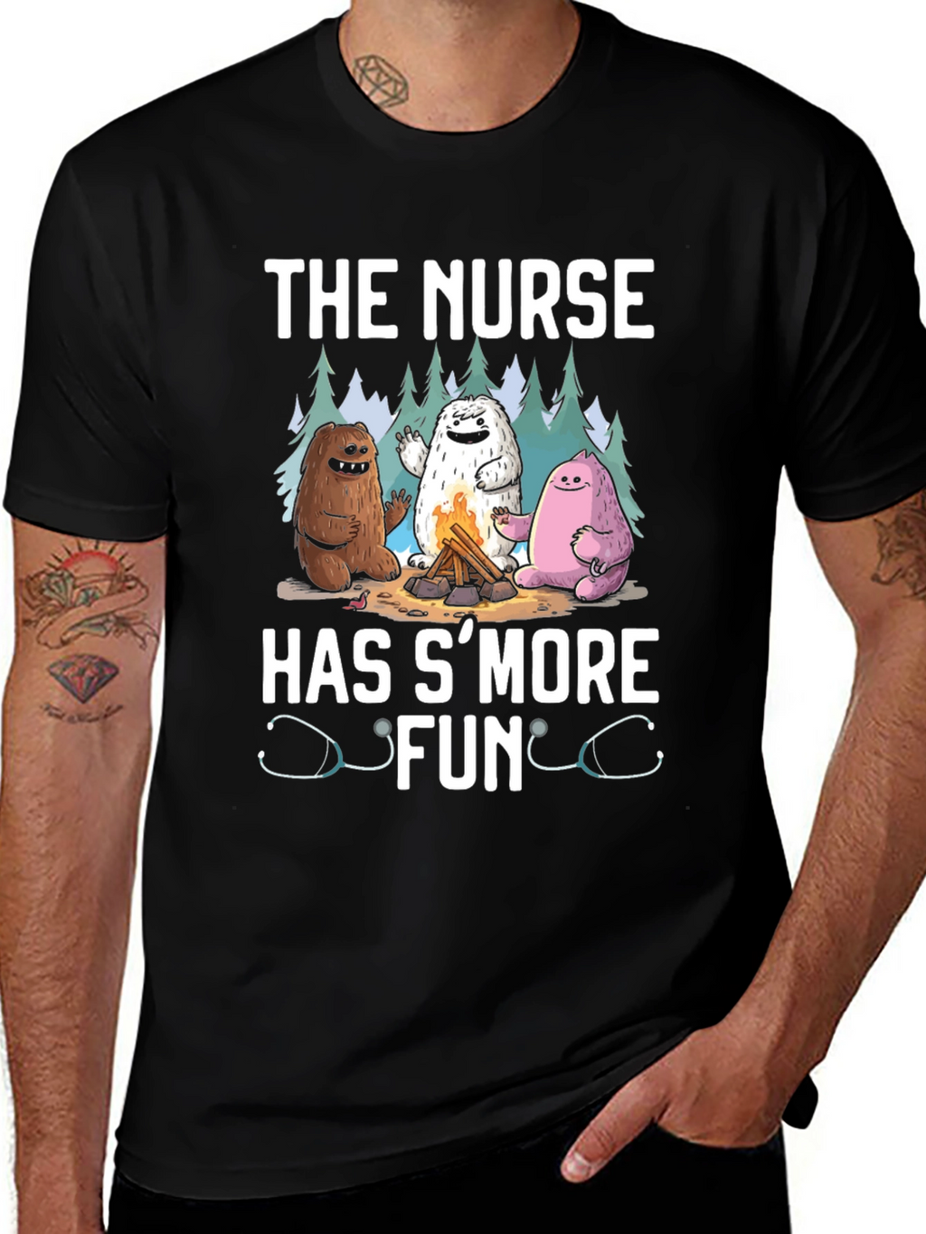 Nurse SMore Fun Black T-Shirt