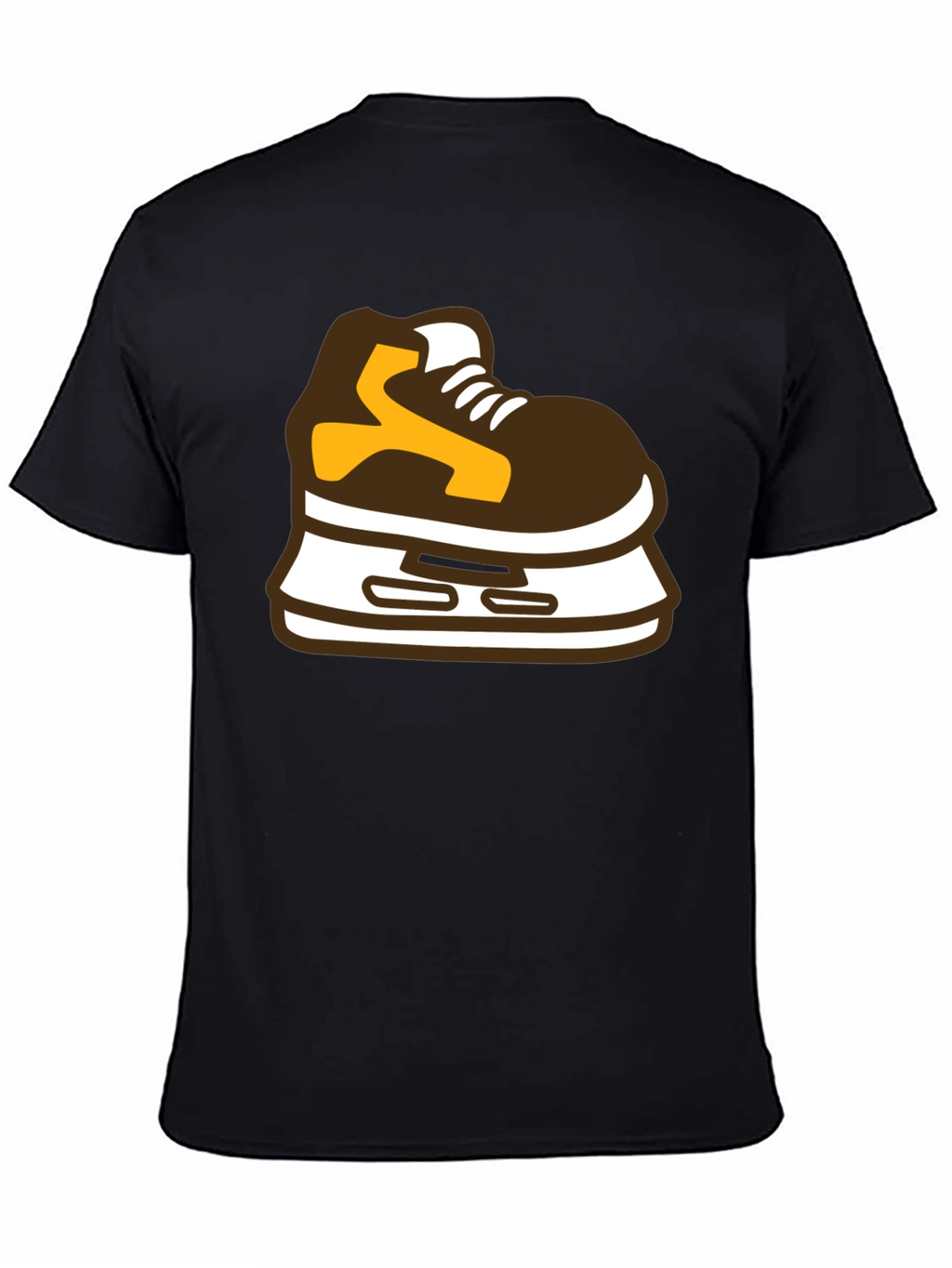 Hockey Skate Graphic Tee - Black