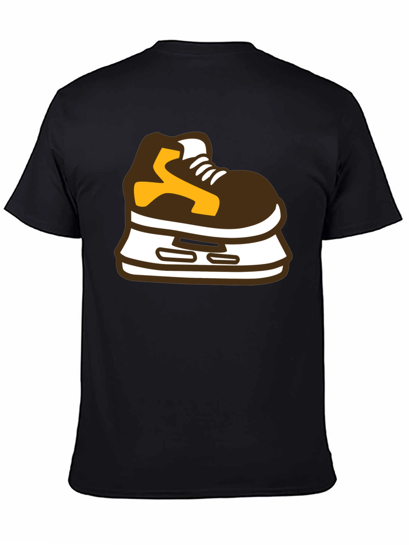 Hockey Skate Graphic Tee - Black