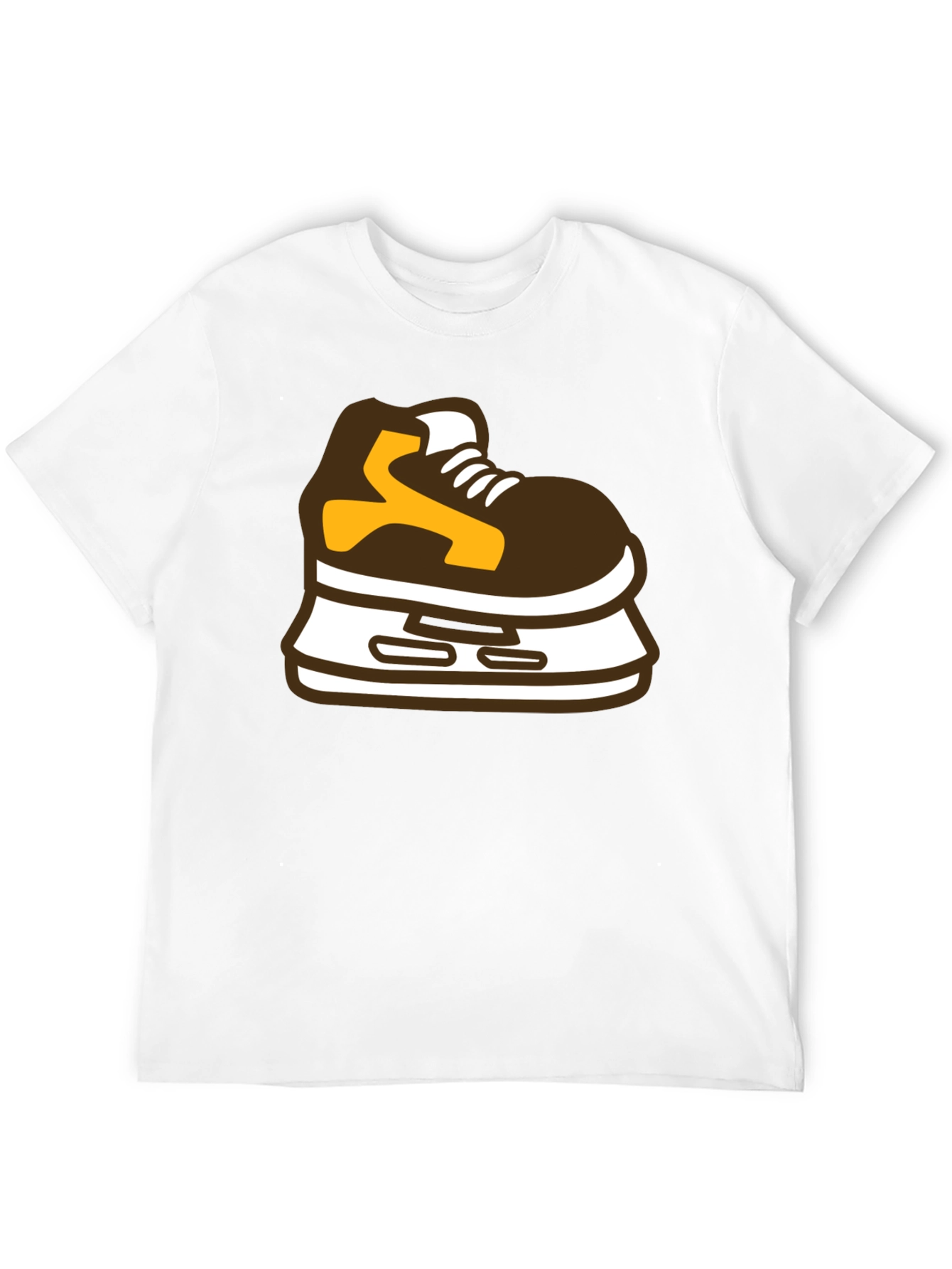 Hockey Skate Graphic Tee - Black