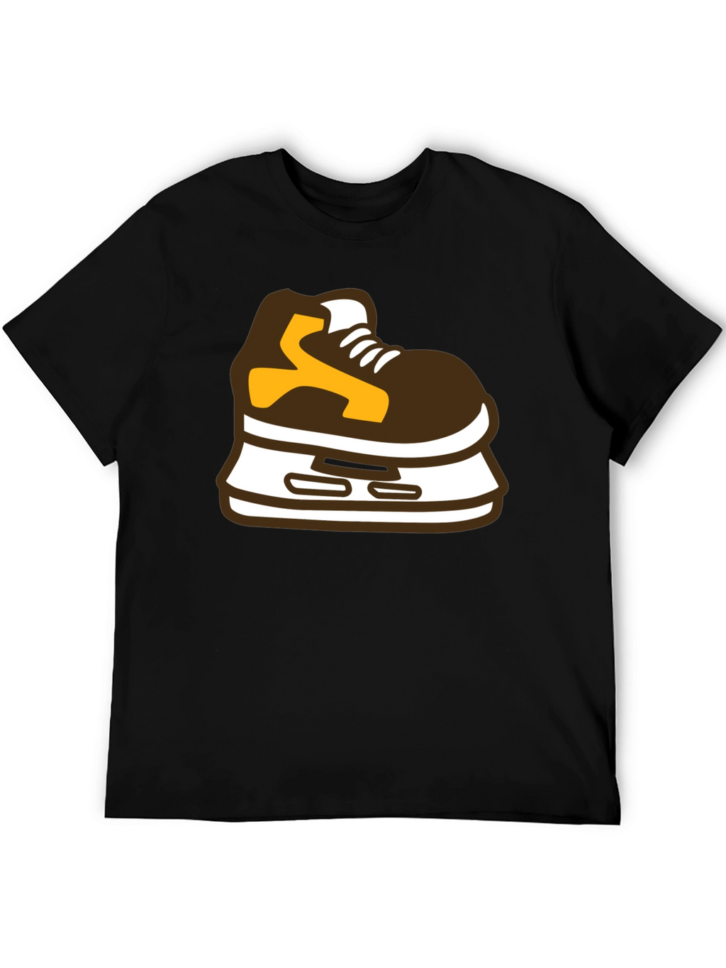 Hockey Skate Graphic Tee - Black