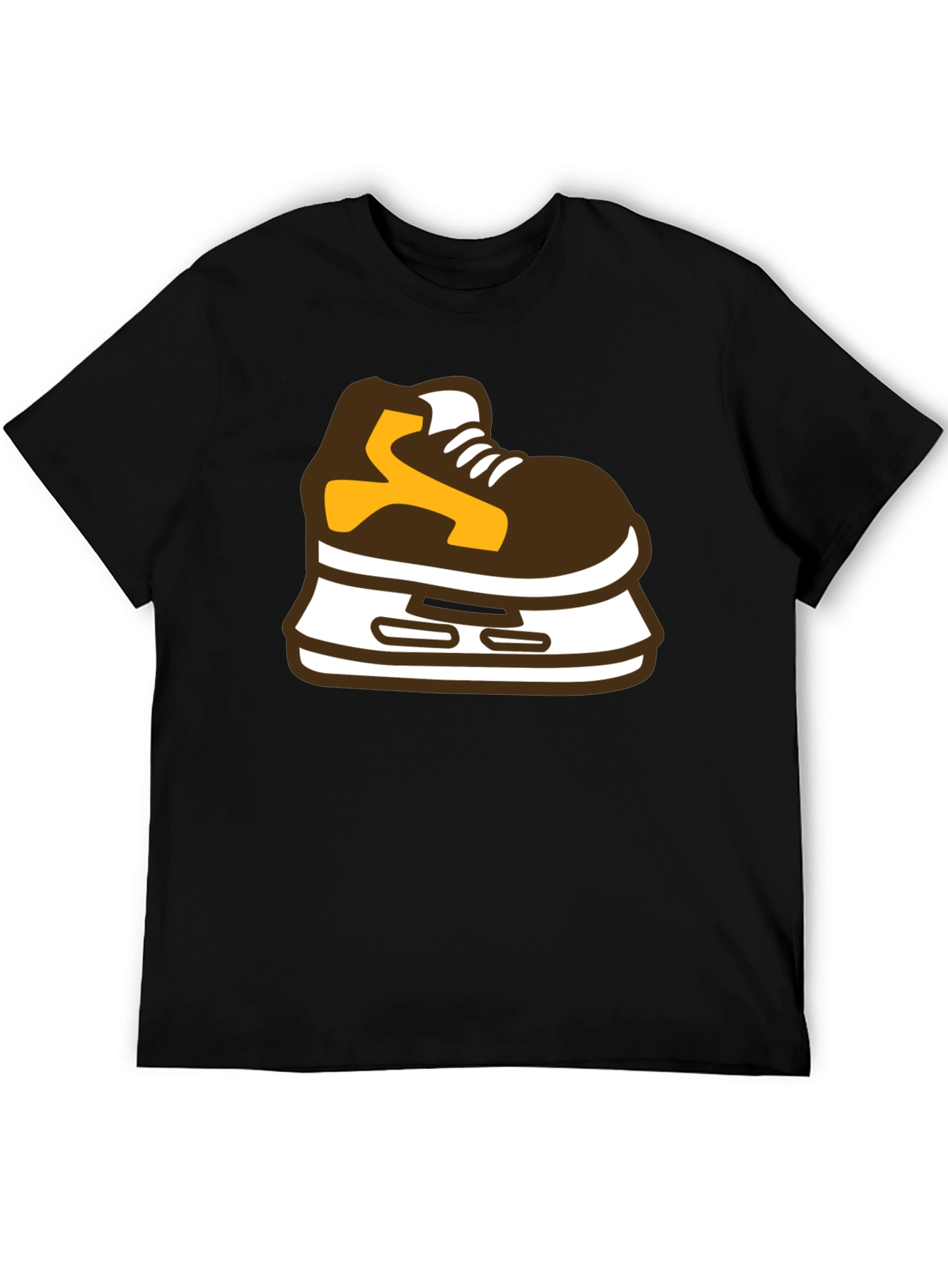 Hockey Skate Graphic Tee - Black