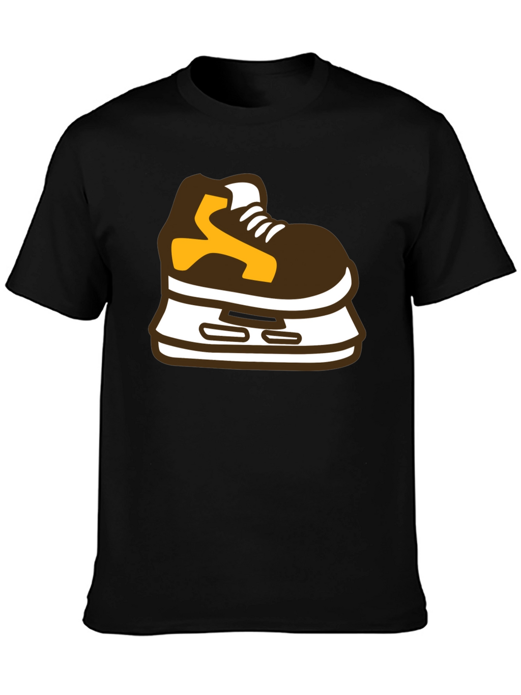 Hockey Skate Graphic Tee - Black