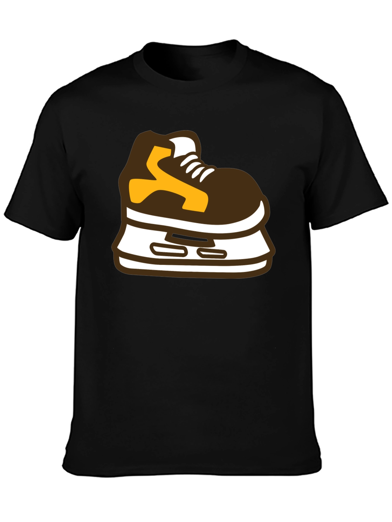 Hockey Skate Graphic Tee - Black