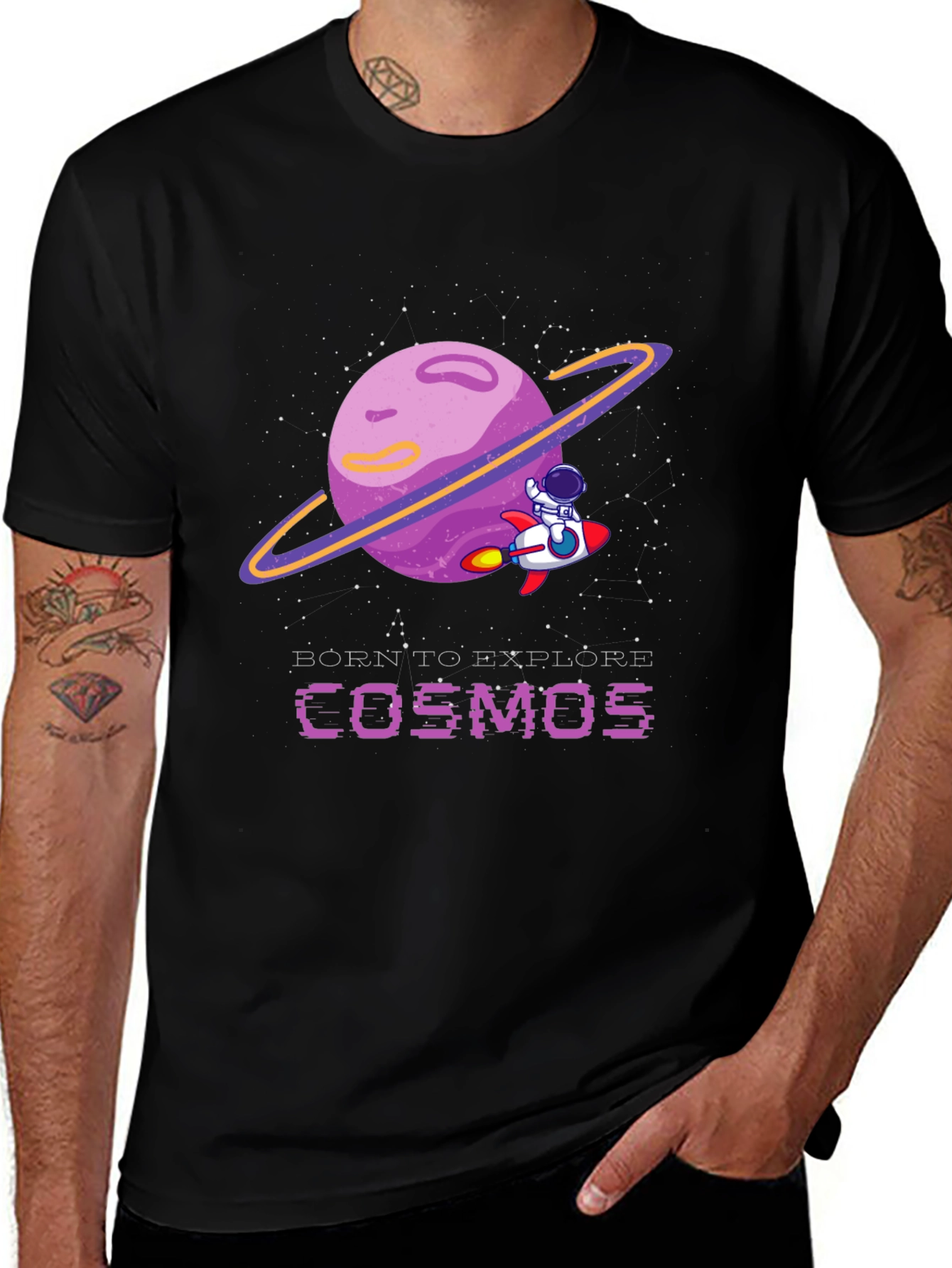 Cosmos Explorer Graphic Tee - Soft Cotton Blend