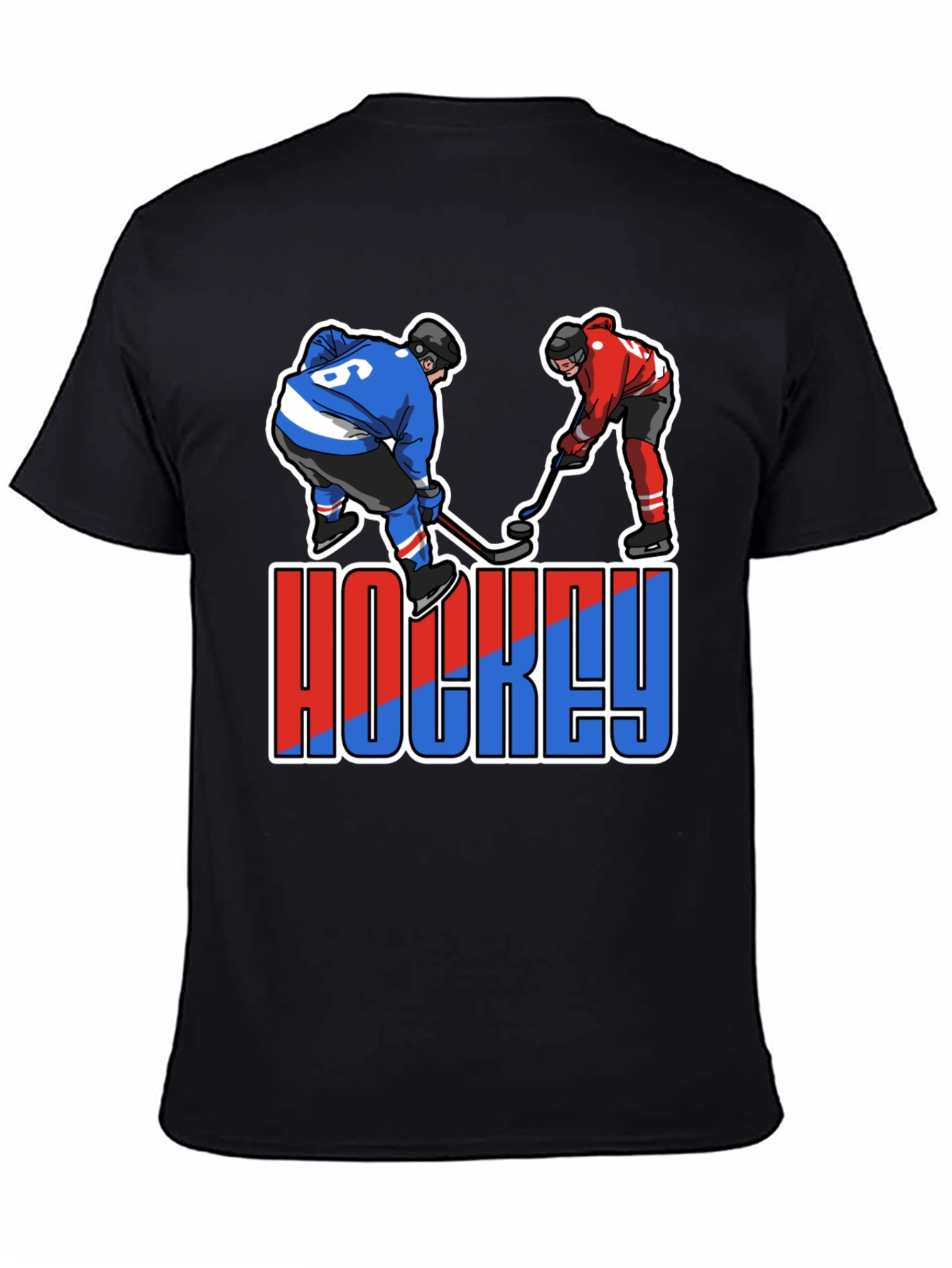 Hockey Player Graphic T-Shirt