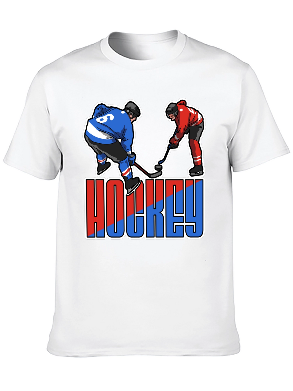 Hockey Player Graphic T-Shirt