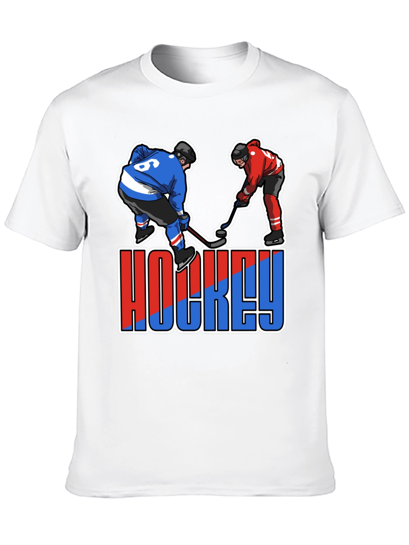 Hockey Player Graphic T-Shirt