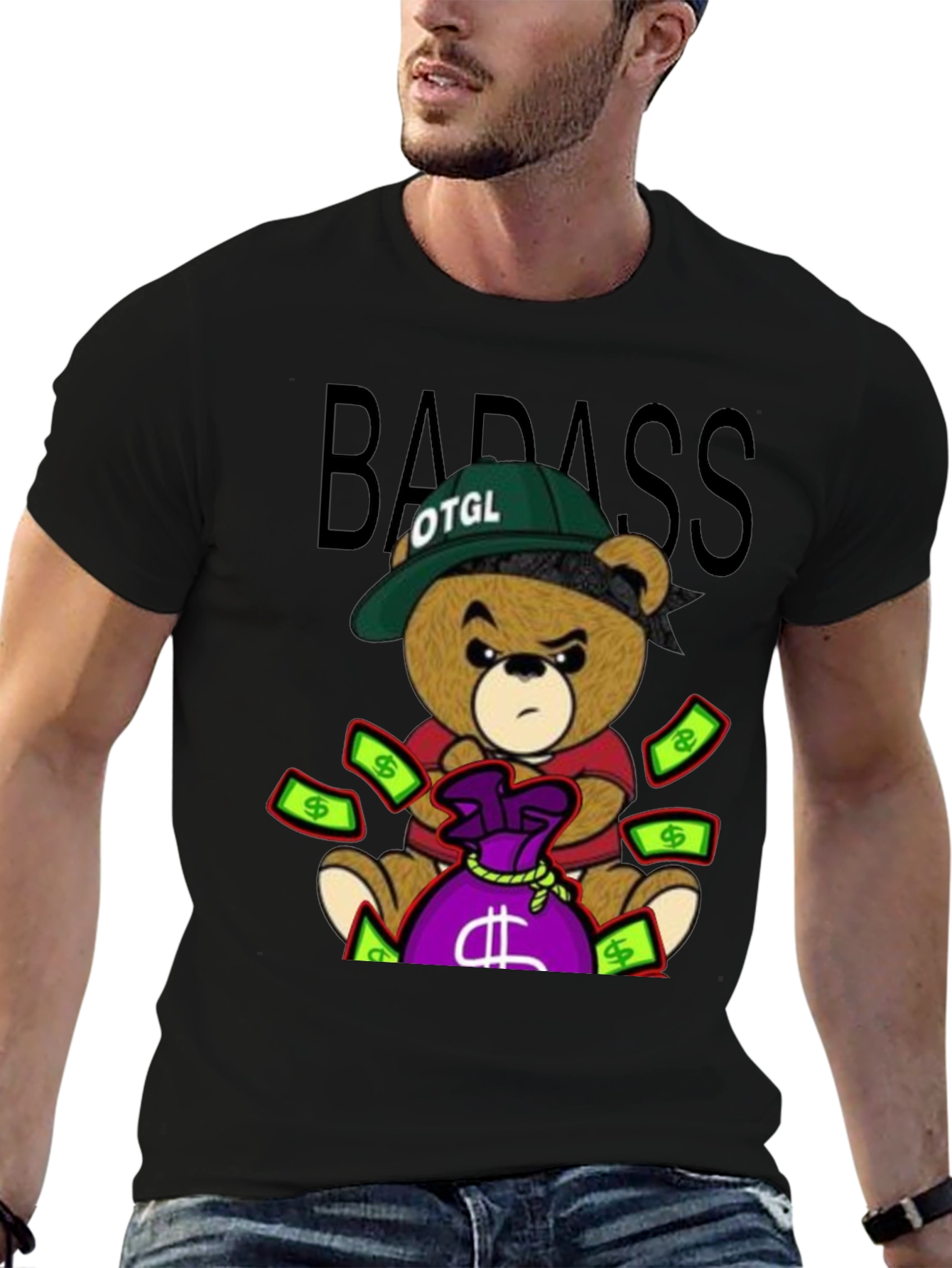 Badass Bear Graphic Tee