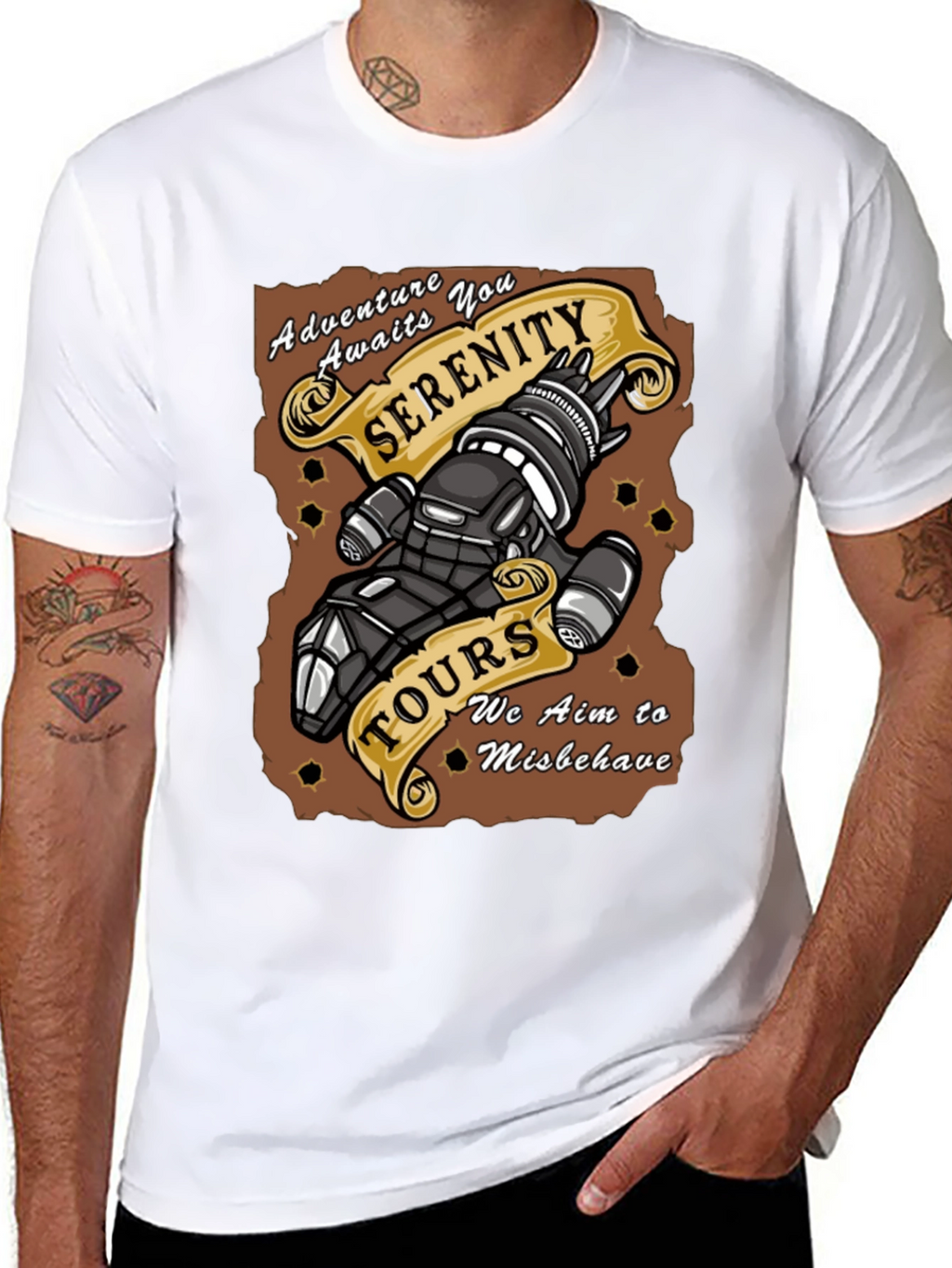 Serenity Tours Graphic Tee - Adventure Awaits!