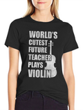 Future Teacher Violinist T-Shirt