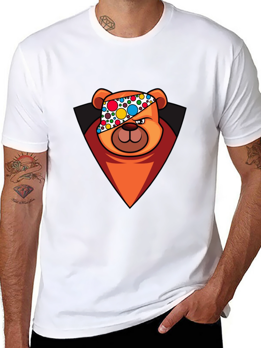 Cool Cartoon Bear T-Shirt