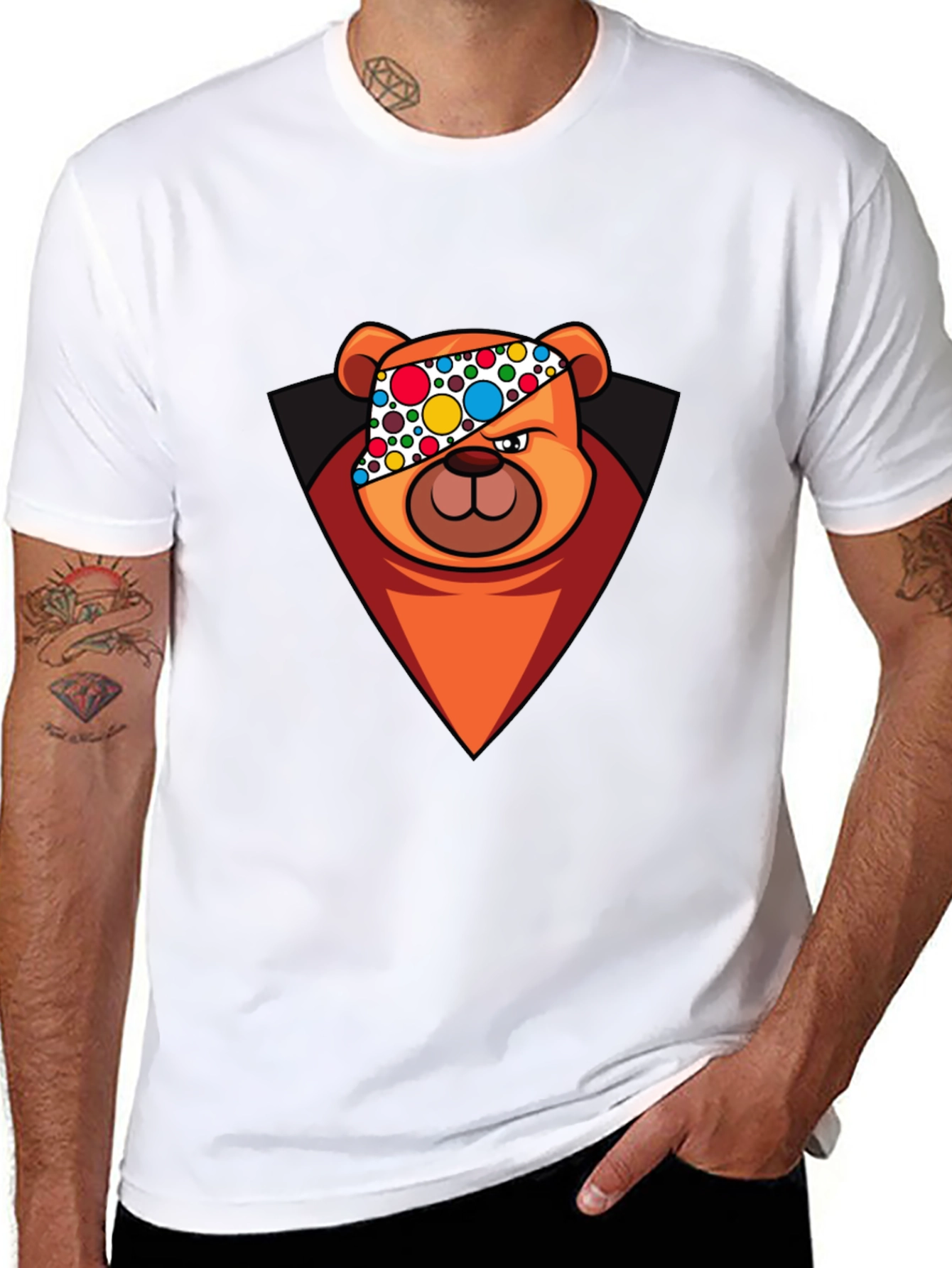 Cool Cartoon Bear T-Shirt