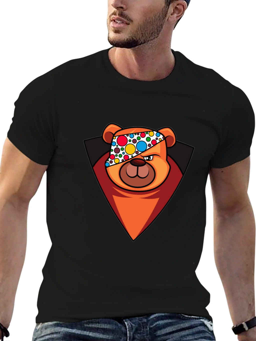 Cool Cartoon Bear T-Shirt