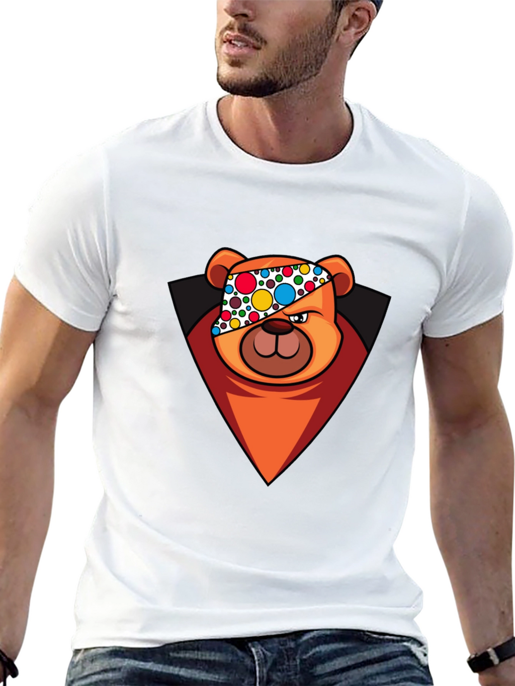 Cool Cartoon Bear T-Shirt